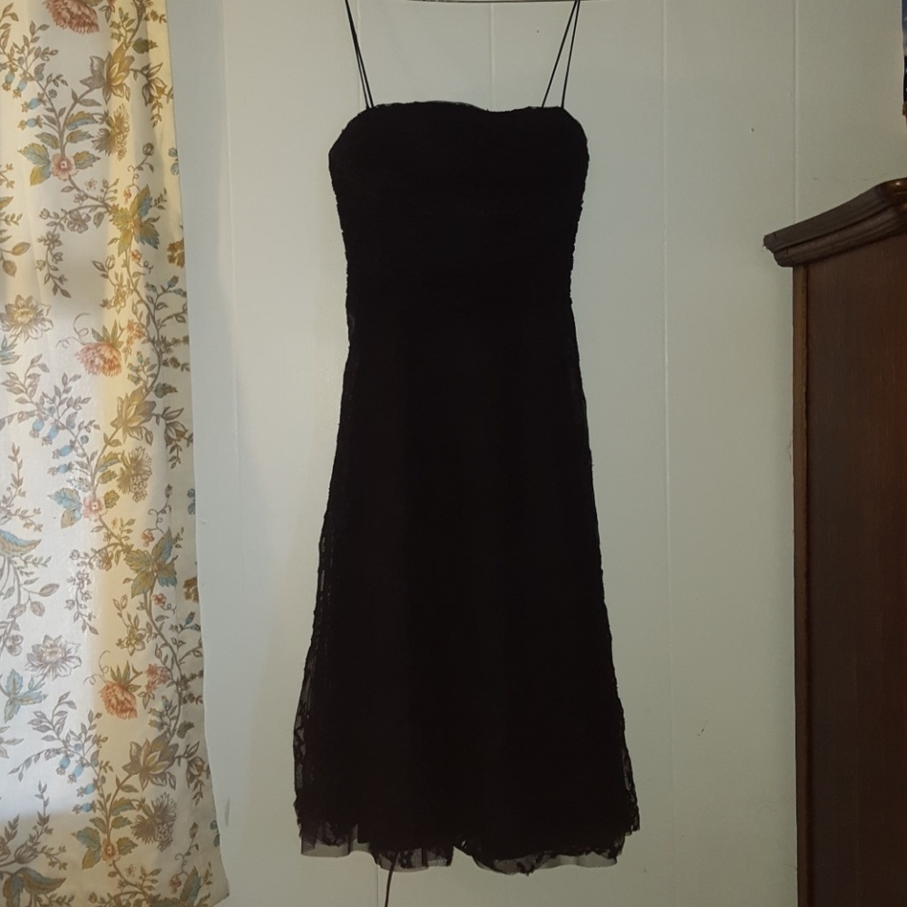 Absolutely Stunning Black Lace A-Line Dess